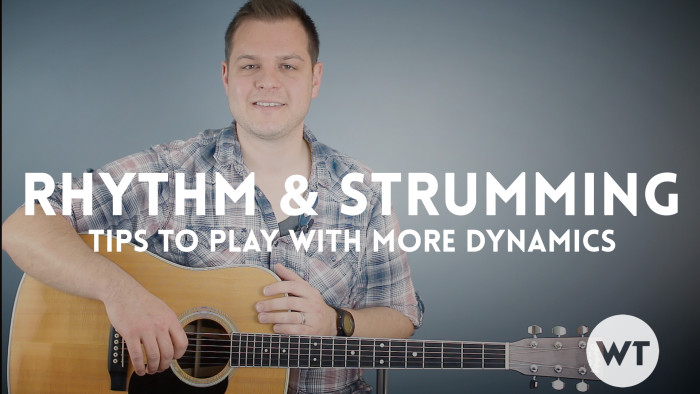 One of the best ways to improve your guitar playing is to learn to play more dynamically. In this guitar lesson you'll learn two simple tips for strumming that will teach you how to play with more dynamics.