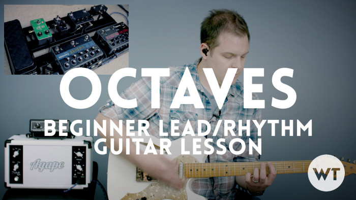 Octaves are a great tool, and a very easy introduction to more lead type guitar. Our Octaves lesson will teach you how to play them quickly and easily.