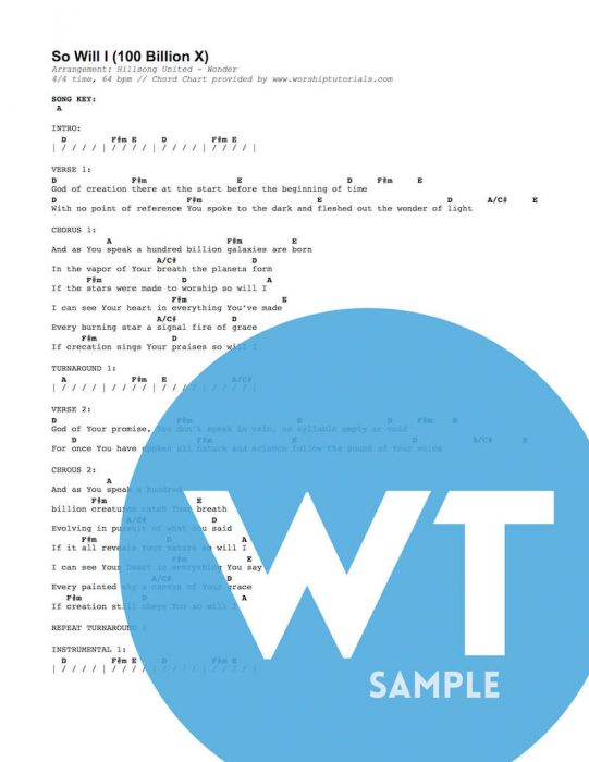 Shadow Step Hillsong United Chord Charts