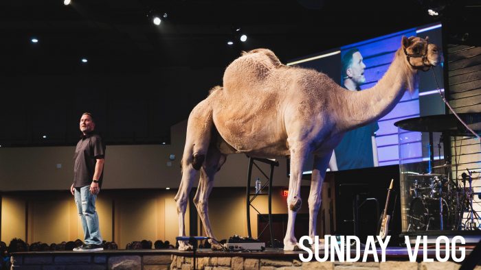 This past Sunday was one of the craziest Sundays I can remember in ministry. We had baptisms, which is always a special day, but we also had a camel on stage