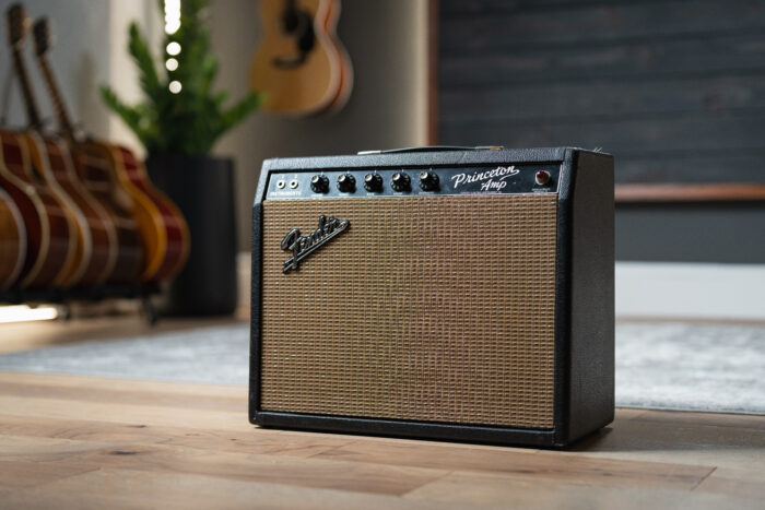 This is a pristine example of a vintage ’65 black-panel non-reverb Princeton 		
			
				This post is only available to members.