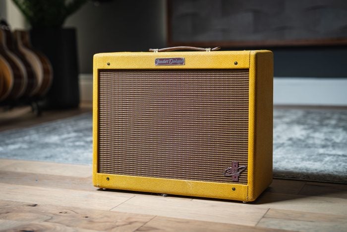 The ‘Edge’ Deluxe from Fender is a signature amp for The Edge from U2. The signature Edge 5e3 Deluxe features a few tweaks to the hand-wired circuit as well as a Celestion Alnico Blue speaker. The result is the familiar 5e3 Deluxe tone but with a bit more headroom and chime.
 		
			
				This post is only available to members.