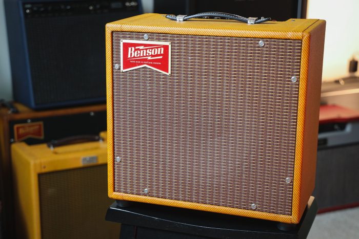 The Vinny is a five watt, vintage inspired amplifier that packs a pretty huge punch. To our ears, it sounds a bit like a vintage Fender Deluxe. You can get some great clean tones out of this one, but it sounds awesome when you push it. 		
			
				This post is only available to members.