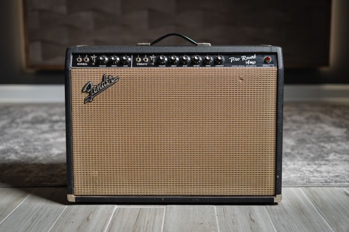 This is a very well maintained, almost all original example of a classic black-panel amplifier from Fender. The Pro Reverb is a 2 channel (Vibrato and Normal) 2×12 combo that delivers quintessential Fender tone
 		
			
				To access this post, you must purchase WT TONE PASS 2024 – Standard or WT TONE PASS 2024 – Premium.