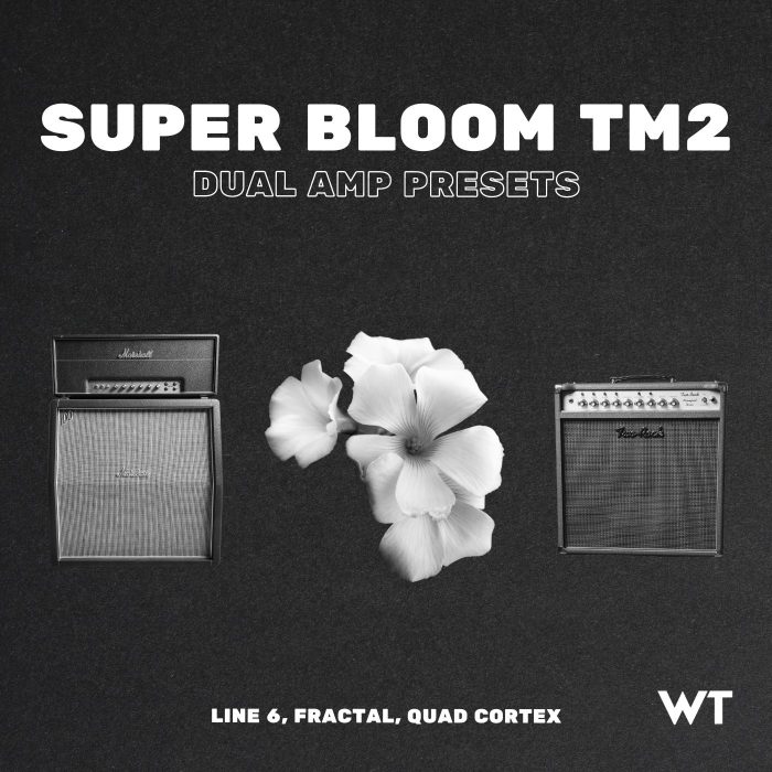 SUPER BLOOM Dual Amp presets – Tone Pass Premium only. Available for Line 6 Helix and Fractal Axe-FX III and FM9. These presets feature the Marshall Super 100 and Two Rock Bloomfield Drive in a stereo configuration. Glorious.
 		
			
				To access this post, you must purchase WT TONE PASS 2024 – Premium.