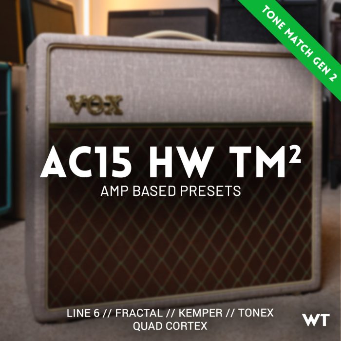 The Vox AC15 has been a staple in the Vox lineage for decades, and is highly regarded  among classic vintage amplifiers. It is not simply a lower wattage version of an AC30. AC15’s have their own character and tone. We find them to sound a bit thicker in the midrange, while still retaining the classic chime that Vox is known for.
 		
			
				To access this post, you must purchase WT TONE PASS 2024 – Standard or WT TONE PASS 2024 – Premium.