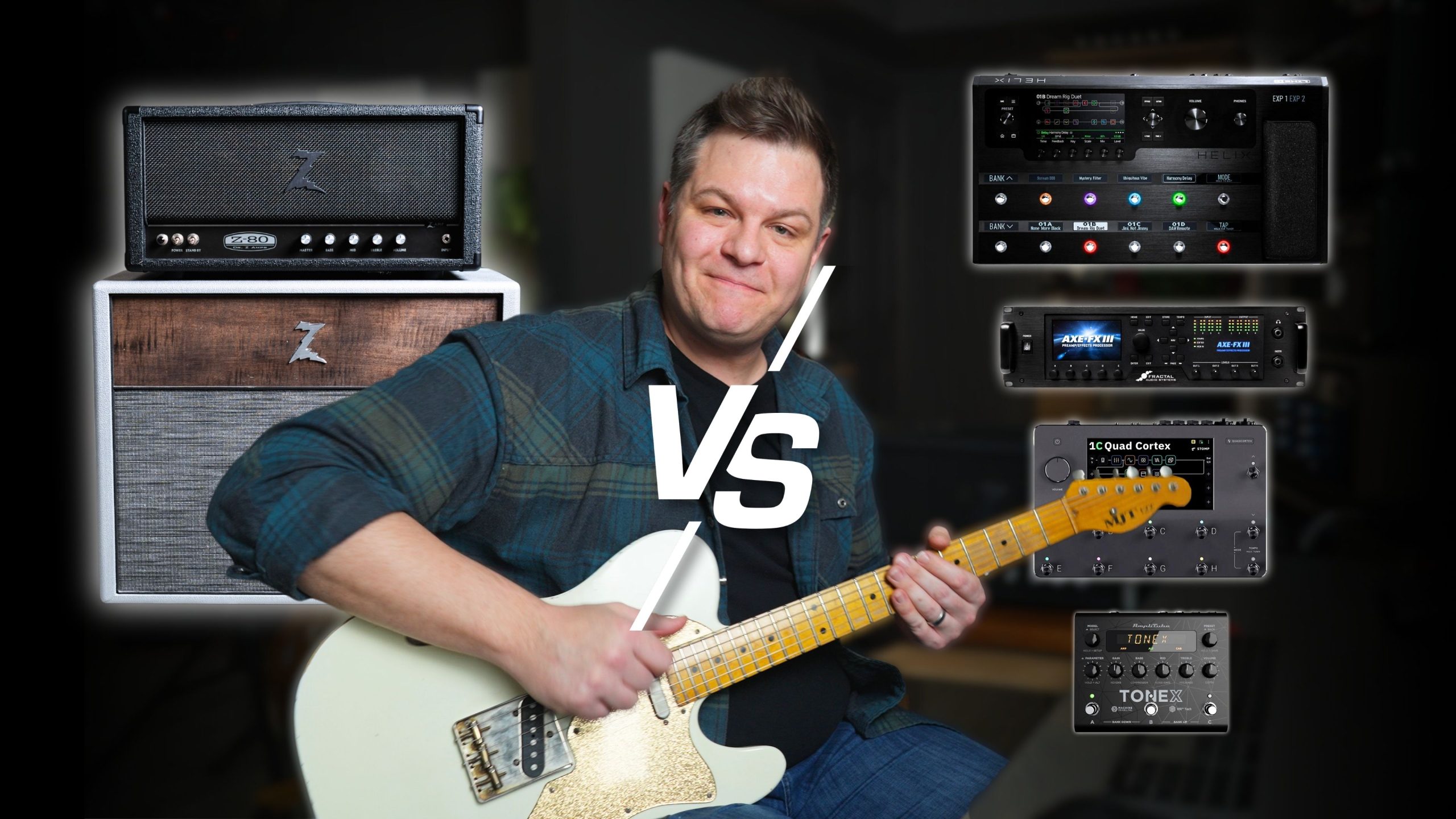 Real Amp vs Digital - Dr. Z Z-80 vs Helix, Axe-FX, TONEX